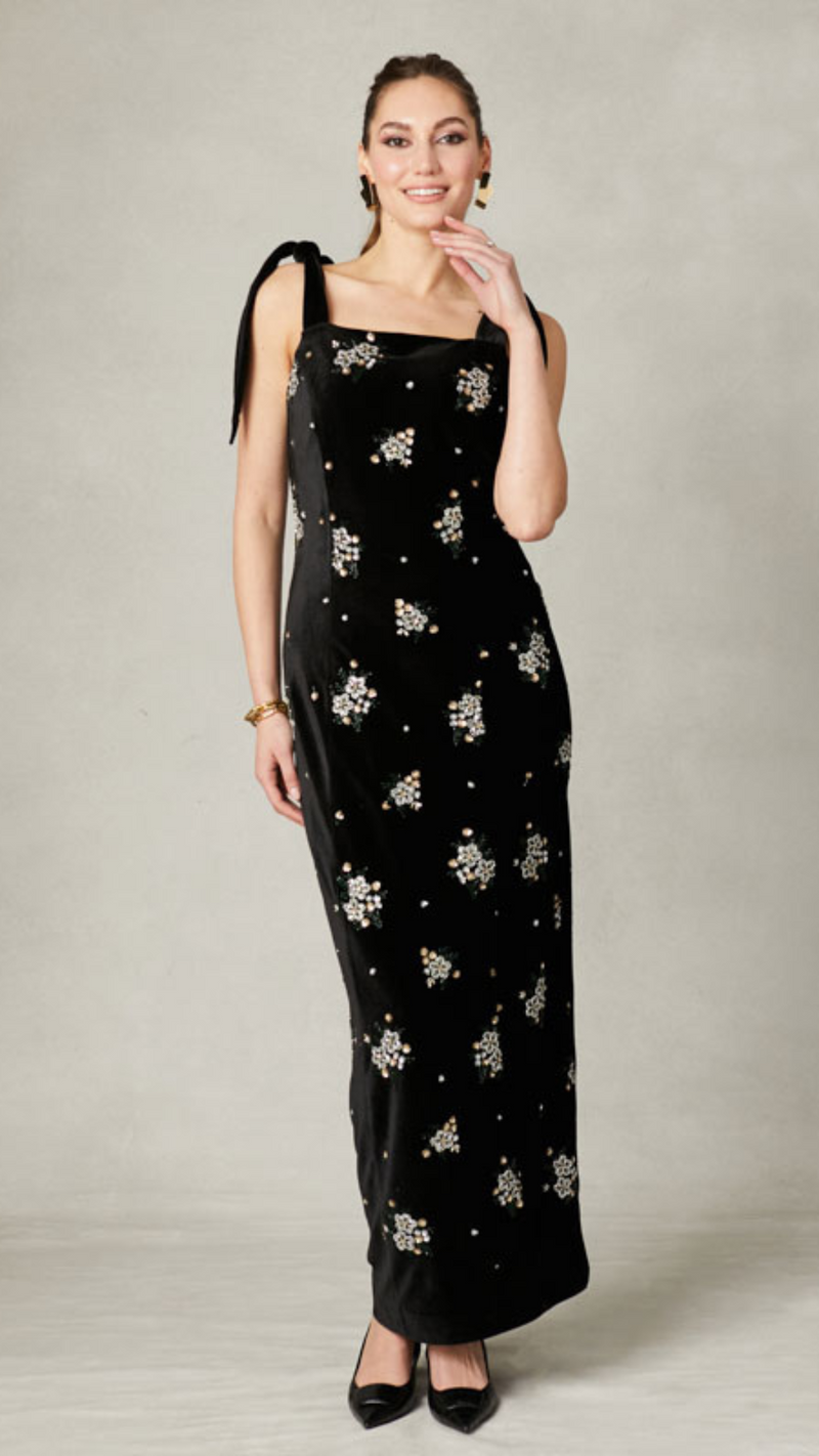 Camila – Long Beaded Dress