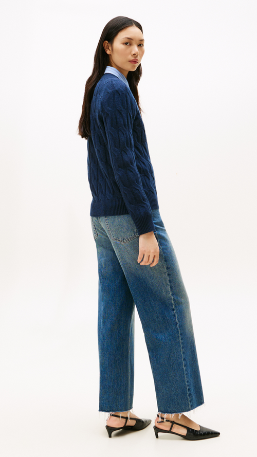 Cable Knit Soft Wool Jumper