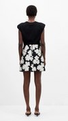 Lora Poly Jaquard Mini Skirt