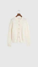 Textured Cotton Cardigan