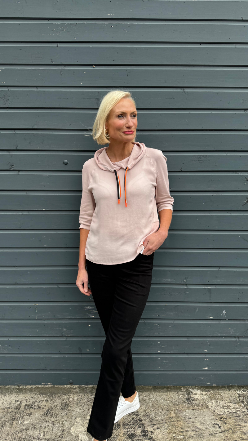 Raglan Blouse with Ruffle Detail