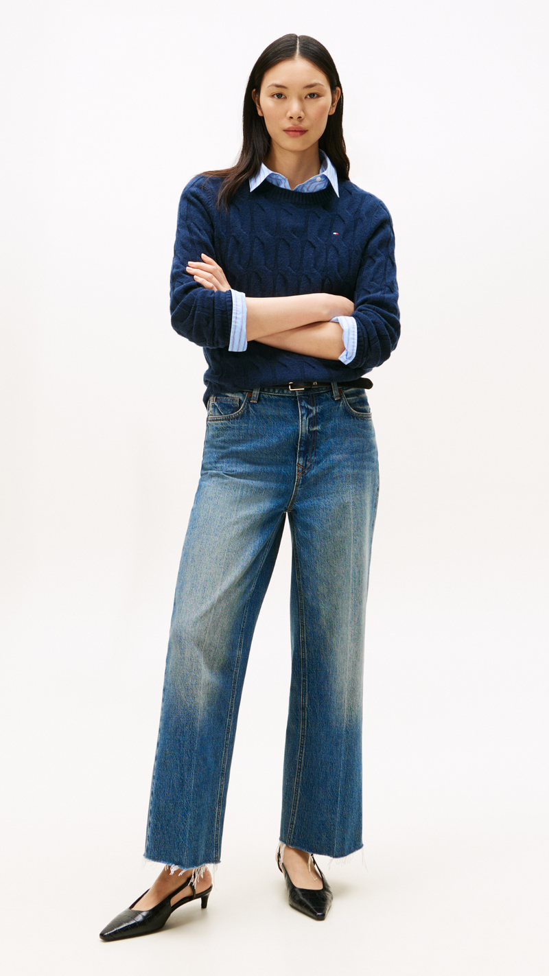 Cable Knit Soft Wool Jumper