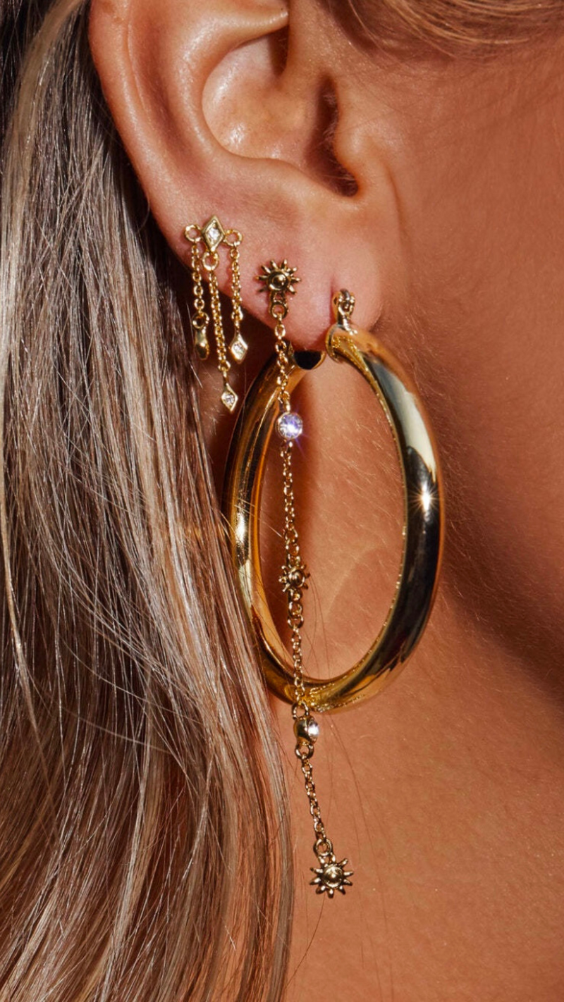 Amalfi Tube Hoops- Gold