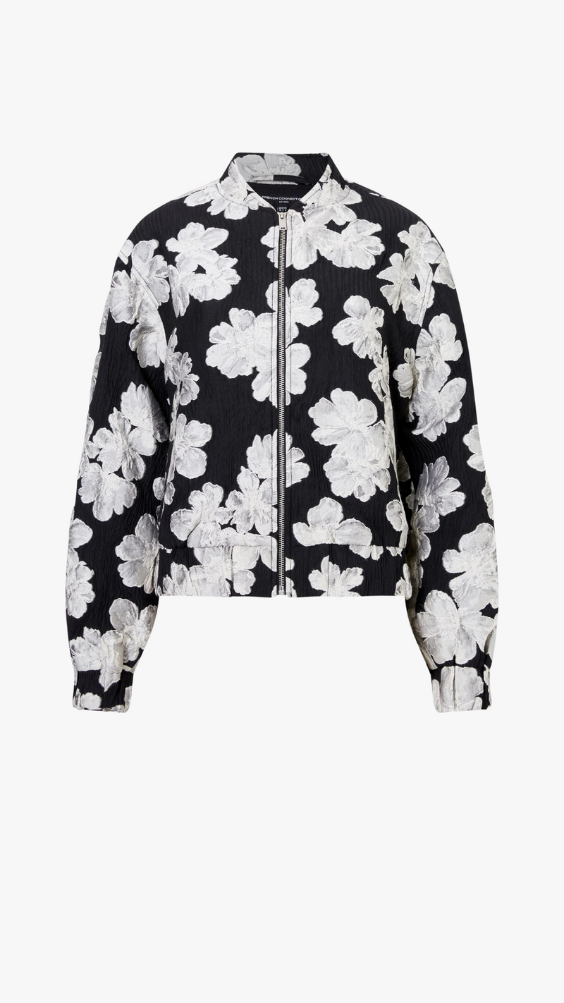Lora Poly Jacquard Bomber