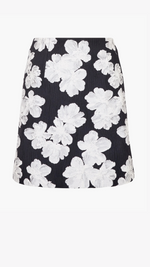 Lora Poly Jaquard Mini Skirt