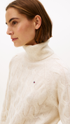 Cable Knit Soft Wool Relaxed Jumper