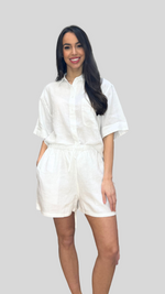 Pull on Casual Linen Shorts