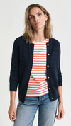 Textured Cotton Cardigan