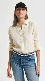 Regular Fit Striped Linen Shirt