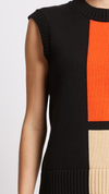 Varli Colour Blocking Knitted Vest
