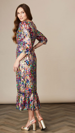 Maria – Puff Sleeve Lurex Dress