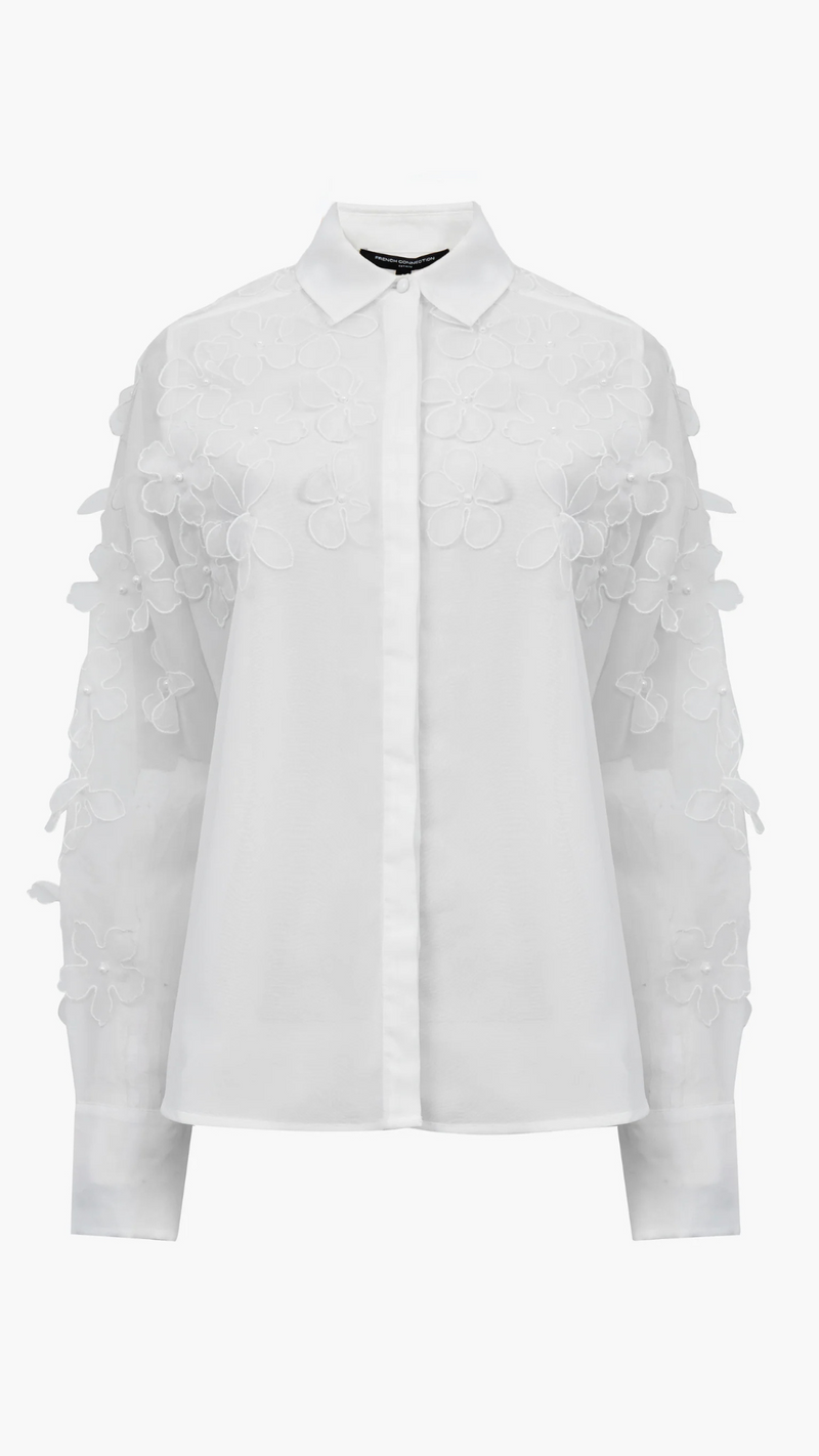 Camden 3D Floral Embellished Shirt