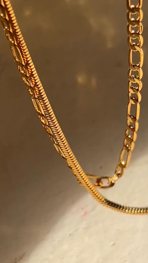 Cecilia Chain Necklace- Gold