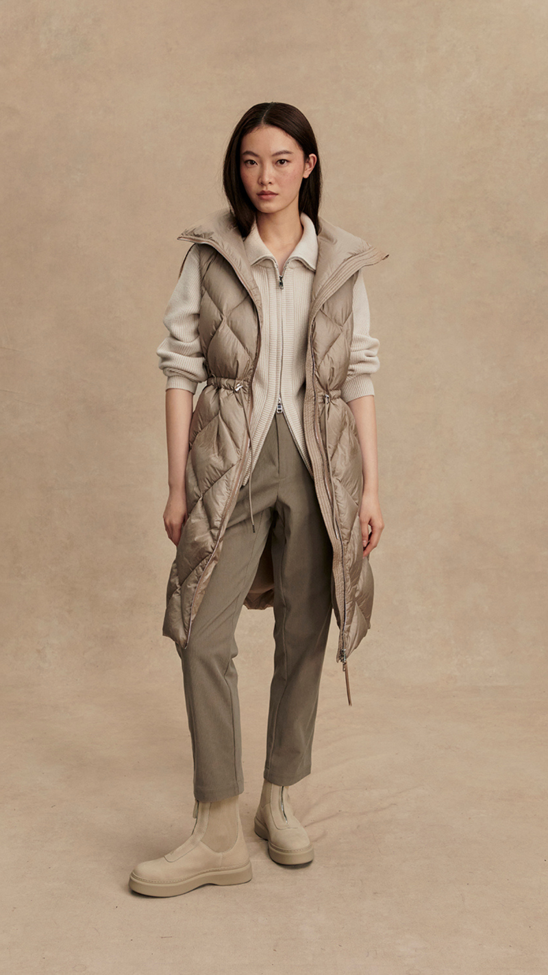 Navine Long Down Gilet