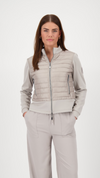 Quilted jacket with neoprene