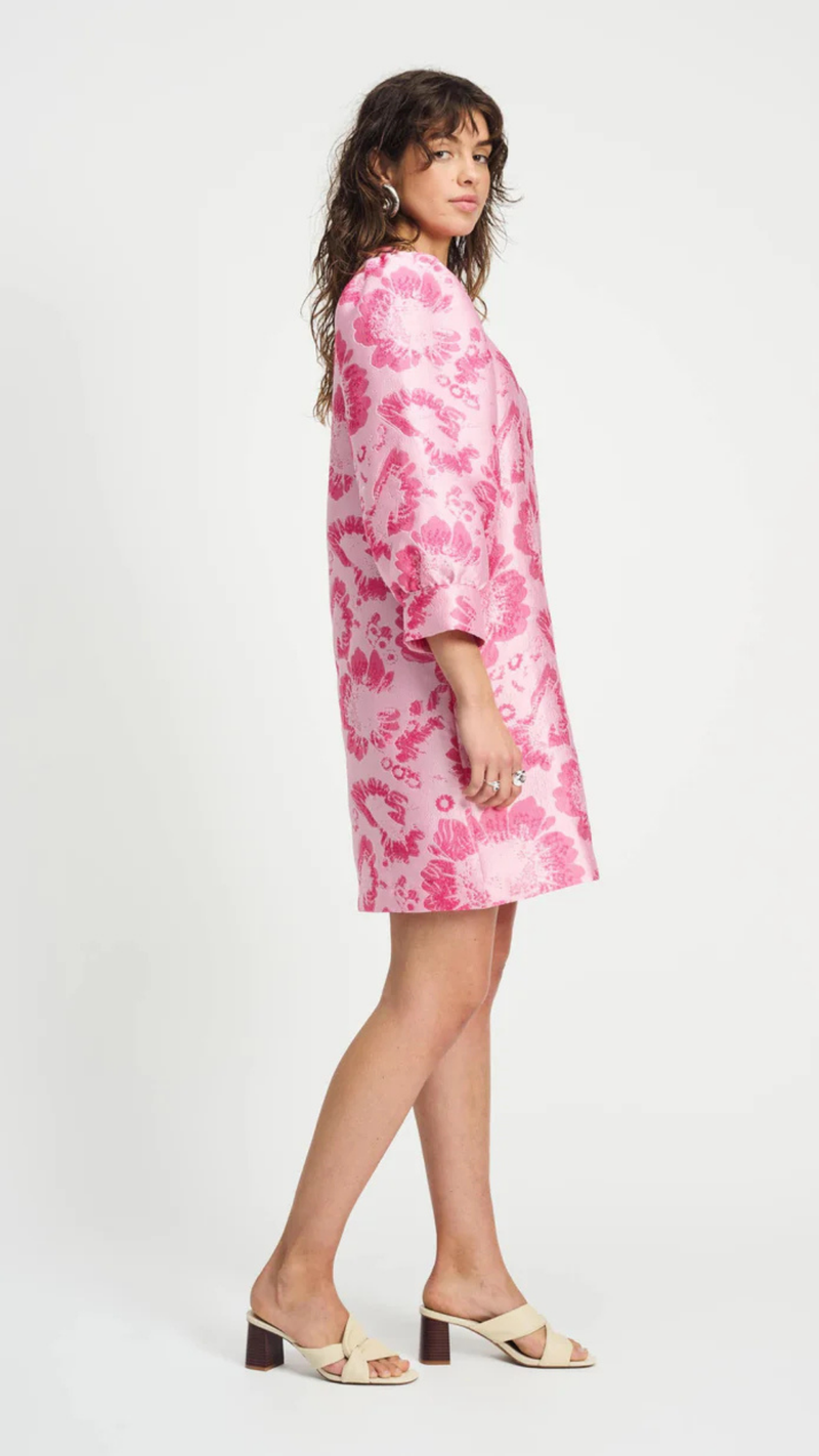 Floral Jaquard Dress