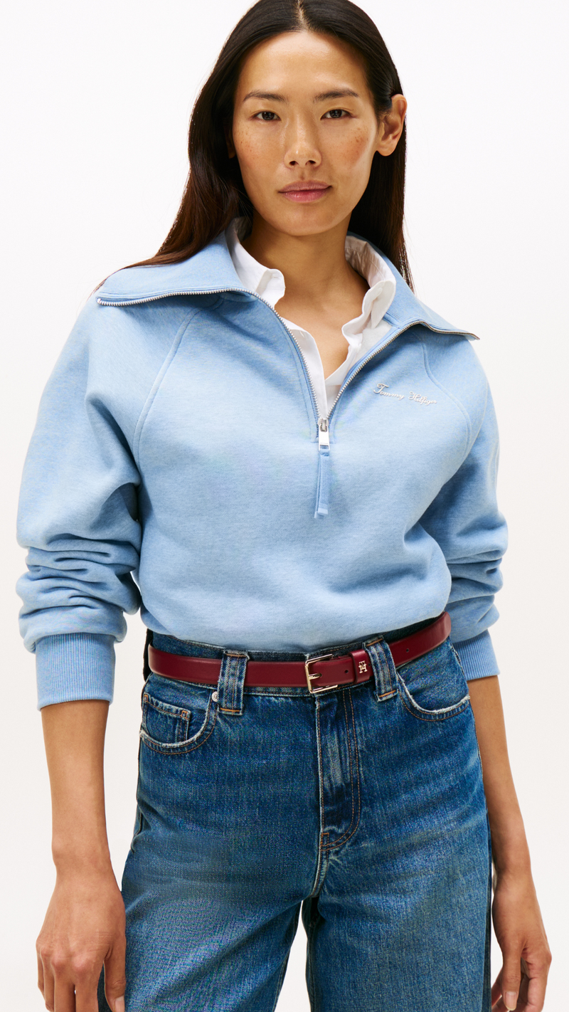 Classic Script Fleece Half Zip