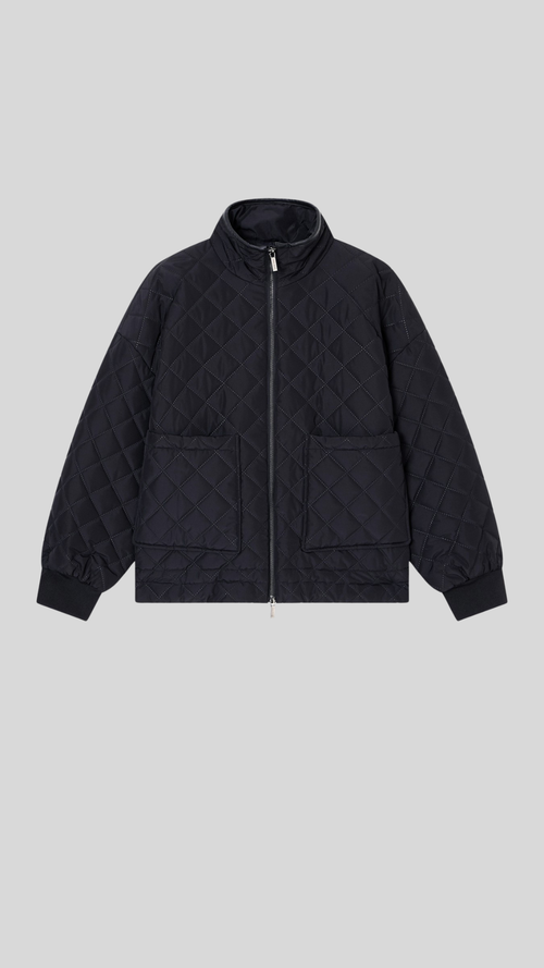 Diamond quilted jacket