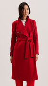 Rose Midi Length Belted Wrap Coat