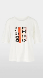 Cotton T-Shirt with Lettering Print