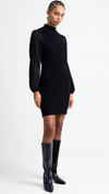Krista Mix Long Sleeve Knitted Mini Dress