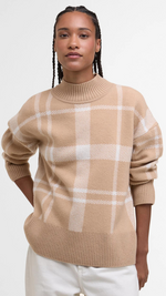 Harriet Tartan High-Neck Jumper