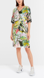 Casual Viscose Dress in Mixed Patterns