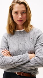Cable Knit Soft Wool Jumper