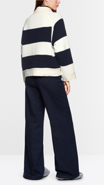 Short colour blocking cardigan
