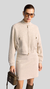 Cropped Bouclé Jacket