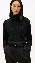 Cable Knit Soft Wool Relaxed Jumper