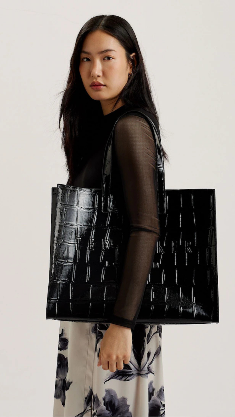 Croccon Croc Effect Large Icon Bag