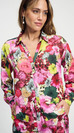 Satin Love Bouquet Blouse