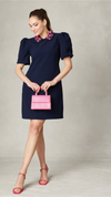 Sabrina- Collar Dress with Puff Sleeve