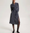 Argyle Stripe Mid Shirt Dress