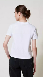 T-Shirt with Oval T Embroidery