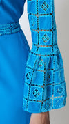 Garnet Velvet Lace Mini Dress