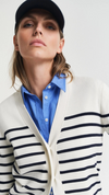 Striped Cotton Cardigan