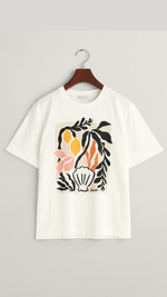 Palm Print Relaxed Fit T-shirt