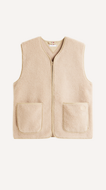 Water Repellent Teddy Fleece Gilet
