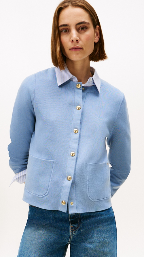 Cotton Jersey Revesible Cardigan