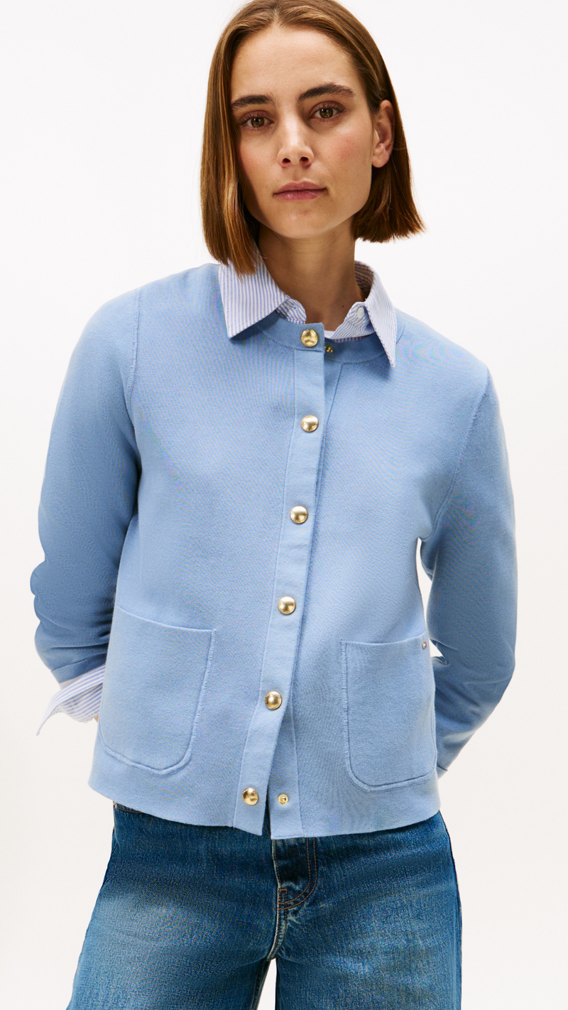 Cotton Jersey Revesible Cardigan