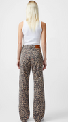 Charlie Leopard Print Straight Jeans