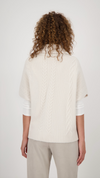 Knitted Cape with Cable Pattern