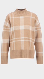 Harriet Tartan High-Neck Jumper