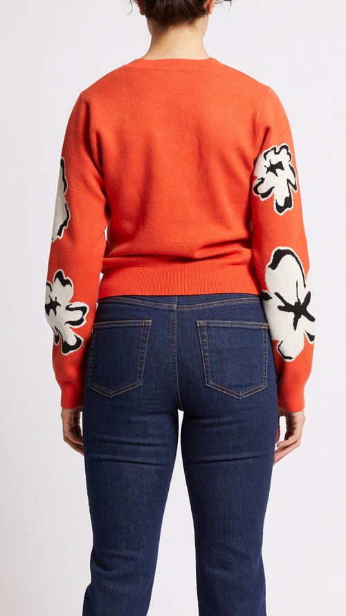 Paislee Floral Jaquard Jumper