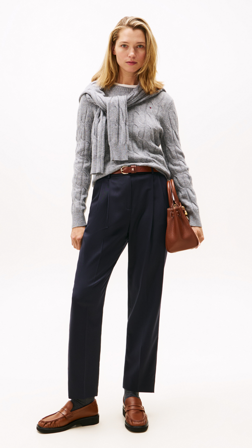 Cable Knit Soft Wool Jumper