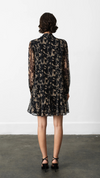 Hallie Snake Chiffon Mini Dress