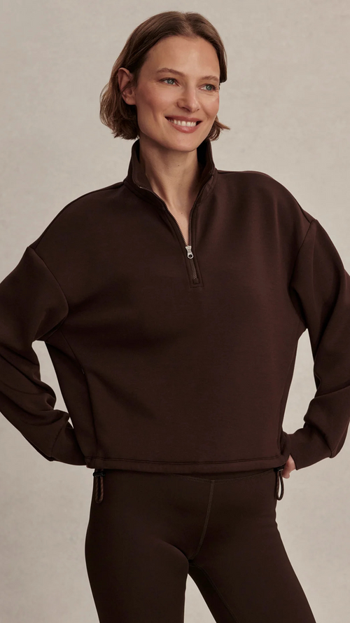 Sian Cropped Half Zip