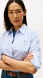 Regular Fit Striped Poplin Shirt